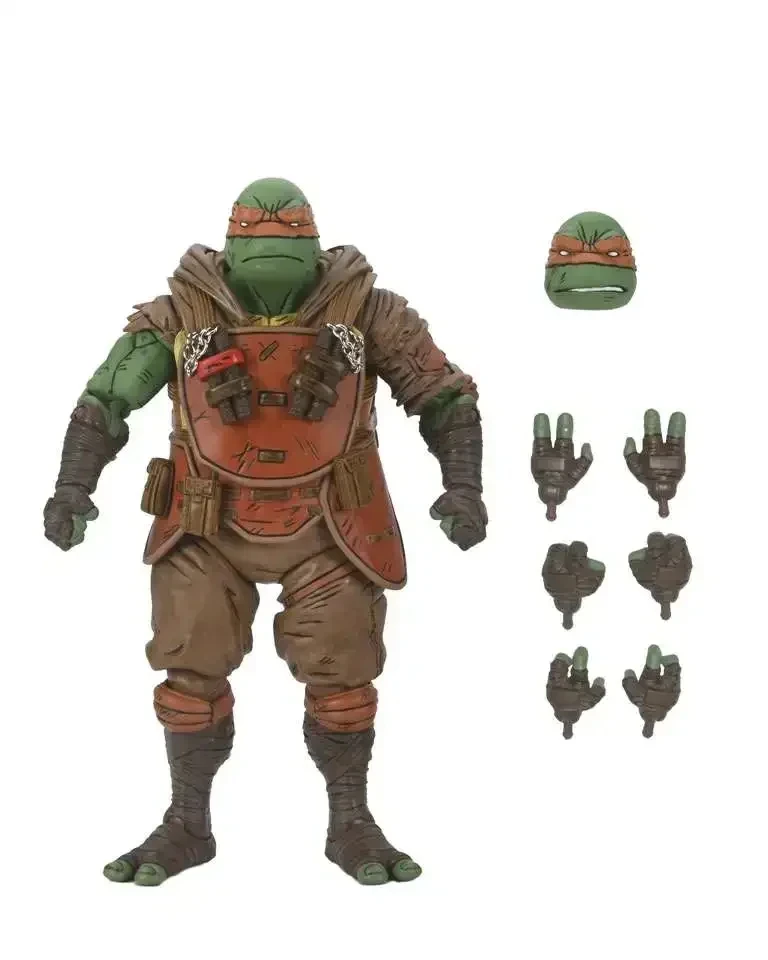 NECA Figures Tmnt The Last Ronin Michelangelo Raphael Leonardo (Battle Damaged ) Action Figures Model Collection Gifts Toy