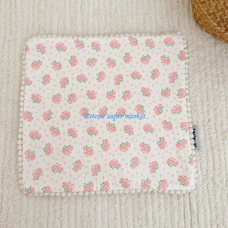 

090B Baby Towel for Washing Face Thick Cotton Wash Cloth Sweat Wipe Towel Eating Bib