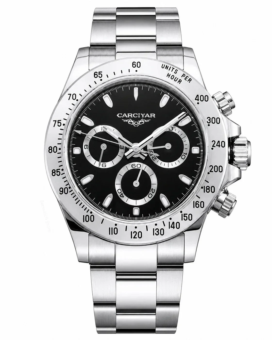 A188 Store 40mm 904L Stainless Steel Automatic Mechanical Men's Watch Dial Collection: World Time, Full Functionality