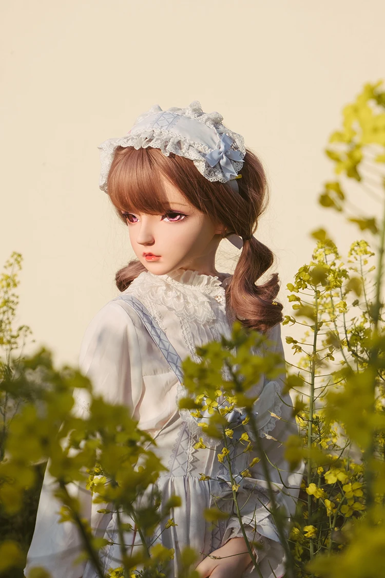 (KM581) Najwyższej jakości ręcznie robiona kobieta dziewczyna żywica pół głowy Cosplay japońska maska do odgrywania ról BJD Kigurumi Crossdresser Doll