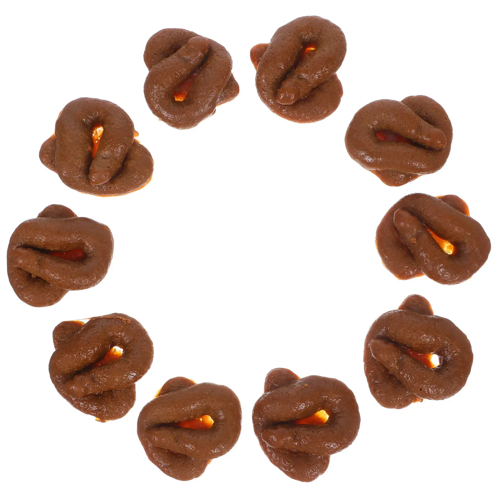 10Pcs Prank Fake Poop Gag Simulation Sticky Realistic Prank Props Party April Fools Fun Joke Supplies Gag Poop