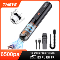 ThiEYE 6500pa Cordless Car Vacuum Cleaner Vacuum & Blowing 2 in 1 Powerful Handheld Auto Vacuum Cleaner Car Appliances