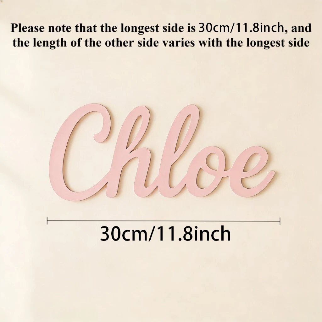 Personalized Custom Wooden Name Plaques | Irregular Shape, Contemporary Style, Wall Hanging, Suitable for Indoor and Outdoor view 6