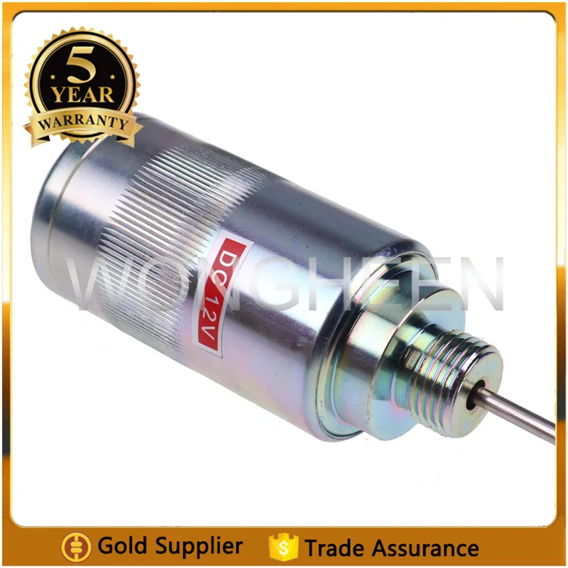 12V Fuel Shut Off Solenoid SBA185206083 Fit for New Holland TC25 TC30 TC33 Ford 1520 1720 Case IH DX25 - Replaces 87761614