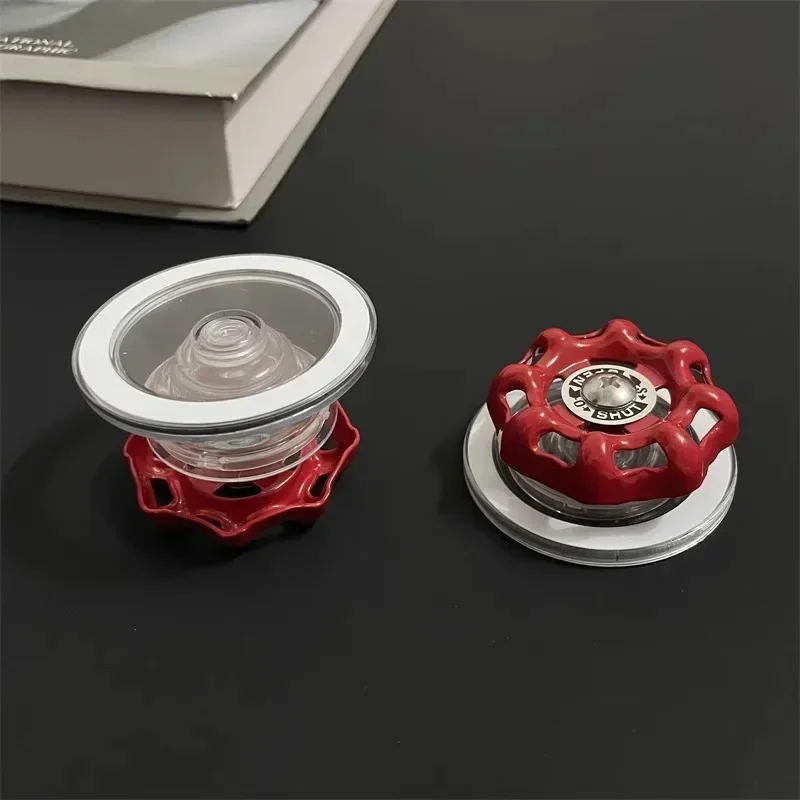 Water Valve Appearance Foldable Magnetic Phone Holder Desktop Grip Holder for Magsafe iPhone 16-12 Ring Finger Expanding Stand image 4
