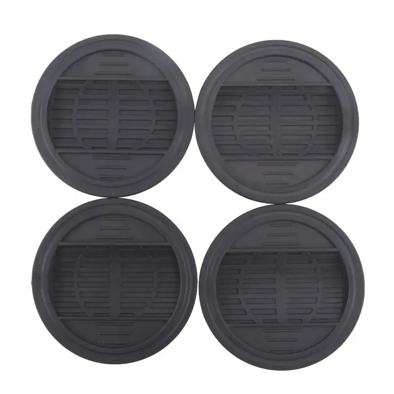 A27F-Furniture Castor Cups 4 PCS, Rubber Feet Pads Non Slip Furniture Coasters For Chair Leg Floor Protectors Bed Sofa Wheel