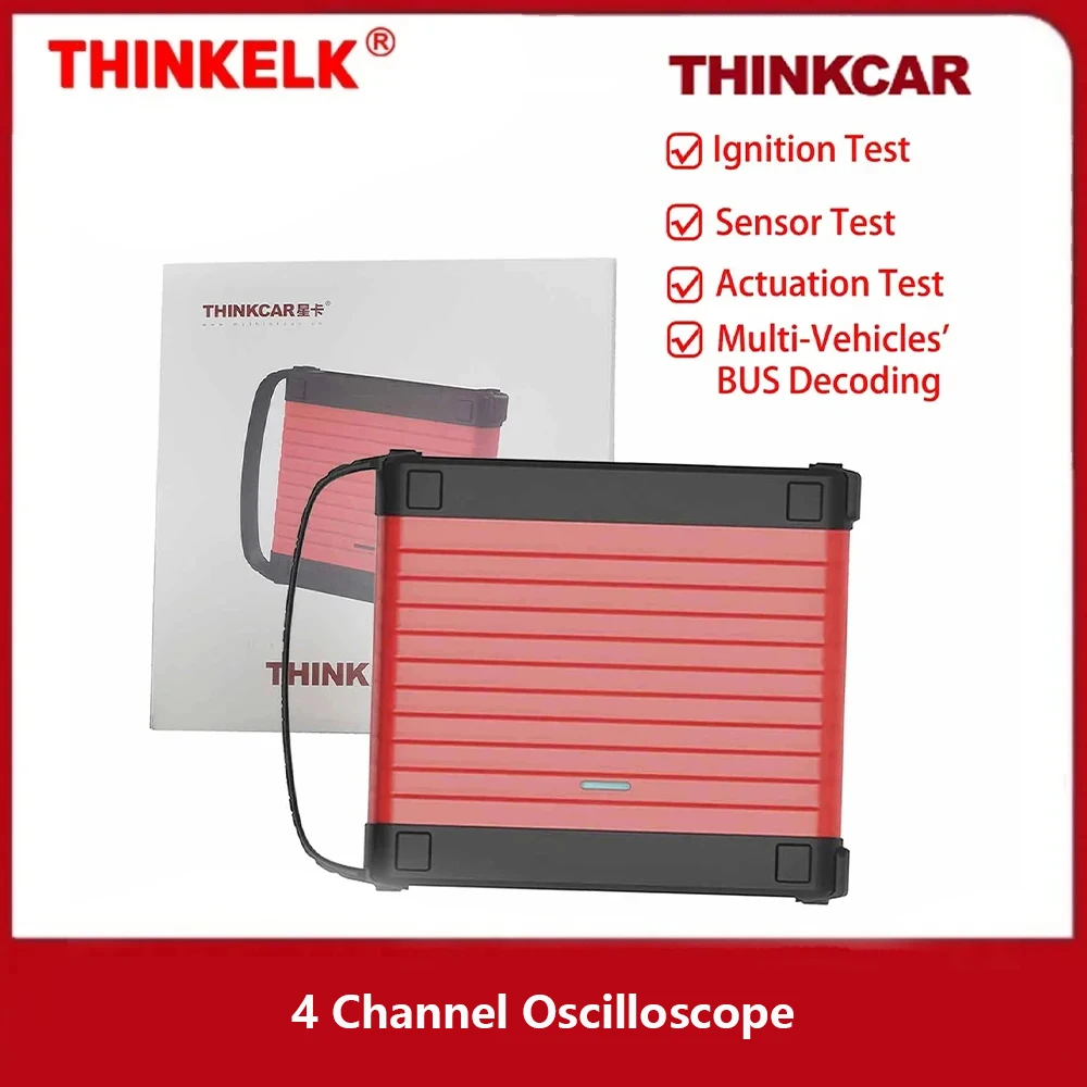 THINKCAR THINKTOOL 4 Channel Oscilloscope Scope Box 100MHz Bandwidth Vehicle Ignition Sensor Actuation Test Diagnostic Tool