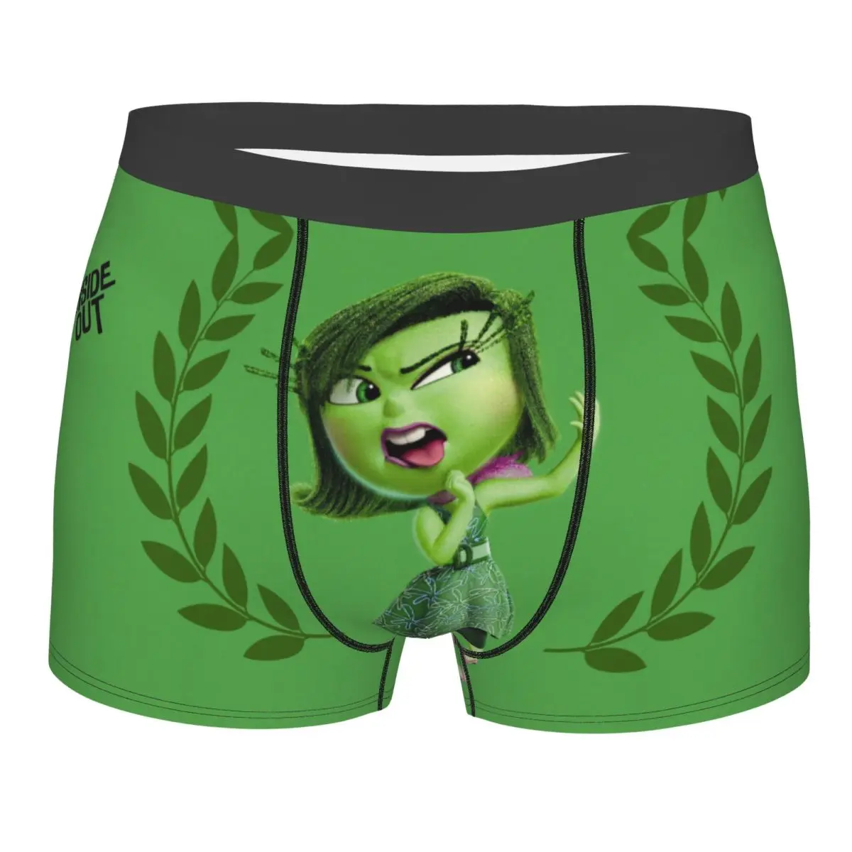 Disney Inside Out Disgust Underpants Cotton Panties Man Underwear Comfortable Shorts Boxer Briefs