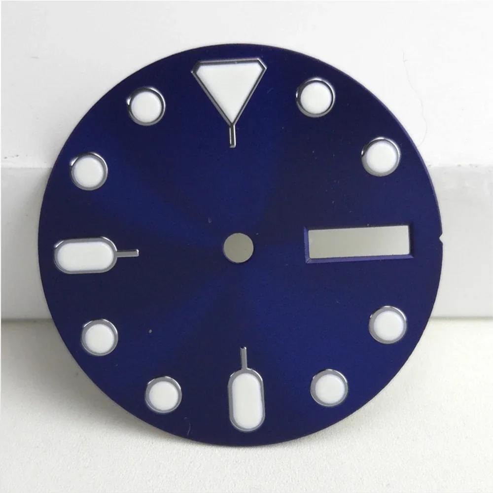 

Customized NH35 Watch Dial 28.5mm Dial Fit for NH35 NH36 Movement 28.5mm Green Luminous Watch Faces Dial