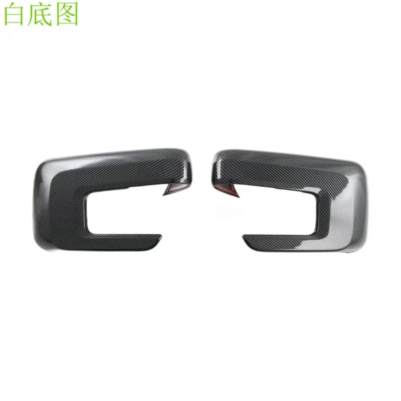 Applicable to 22 Ford Raptor F-150 Rearview Mirror Decorative Cover Carbon Fiber Pattern Rearview Mirror Protective Cover Modifi