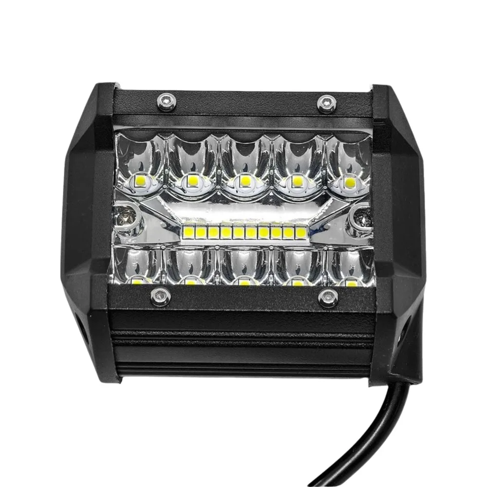 Offroad 12V 60W LED Light Bar Spotlights Fog Lamp Spot Flood Combo Auxiliary Light External Light LED Headlights 4WD