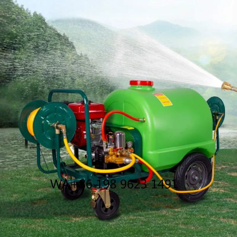 

160L Wheelbarrow Power Sprayer High Pressure Mist Pump Farm Orchard Garden Pest Control Irrigation Tool