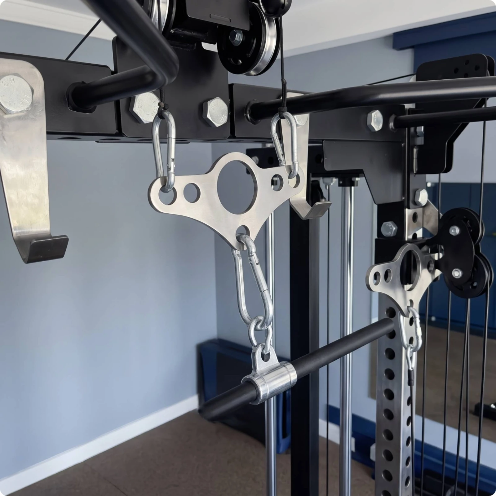 Plaque de conversion robuste pour machine à câble, accessoire de rameur compact et fin pour l'entraînement musculaire