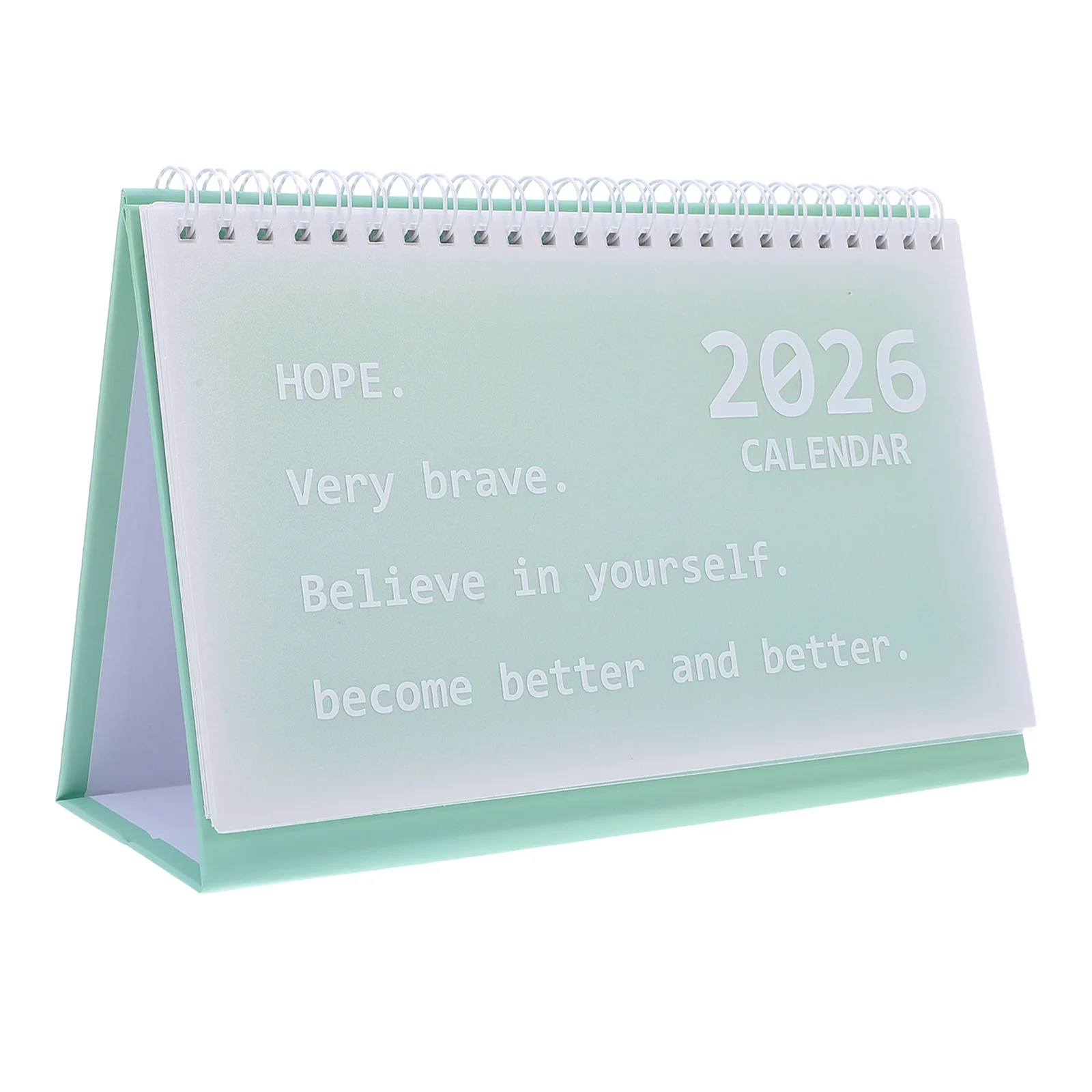 2 قطعة لفائف أجندة مكتبية /رزنامة مكتبية 2026 الدائمة مخطط شهري لمكتب المنزل المدرسة دوامة ملزمة ورقة سميكة الكتابة السلس #5