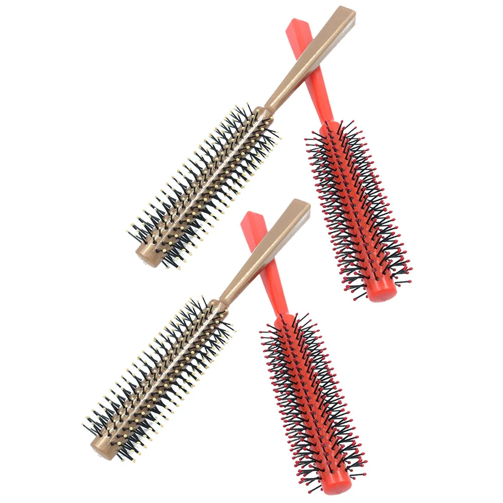 4Pcs Hair Roller Combs Tough Hairdressing Tool Styling Comb for Hair Care Salon Use Anti Static Hairbrush Massage Comb