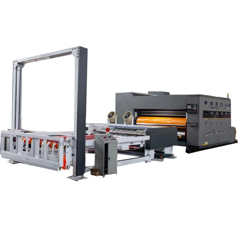 Packaging corrugated cardboard rotary die cutting machine