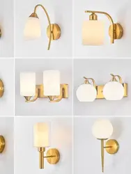 Creative E27 Decorative Glass LED Wall Light Bedroom Bedside Wall Light Living Room Corridor Hotel Decorative Lighting Fixtures
