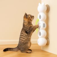 USB Rechargeable Intelligent Sensor Cat Scratch Resistant Suction Cup Motion Activated Cat with Tail Automatic Cat