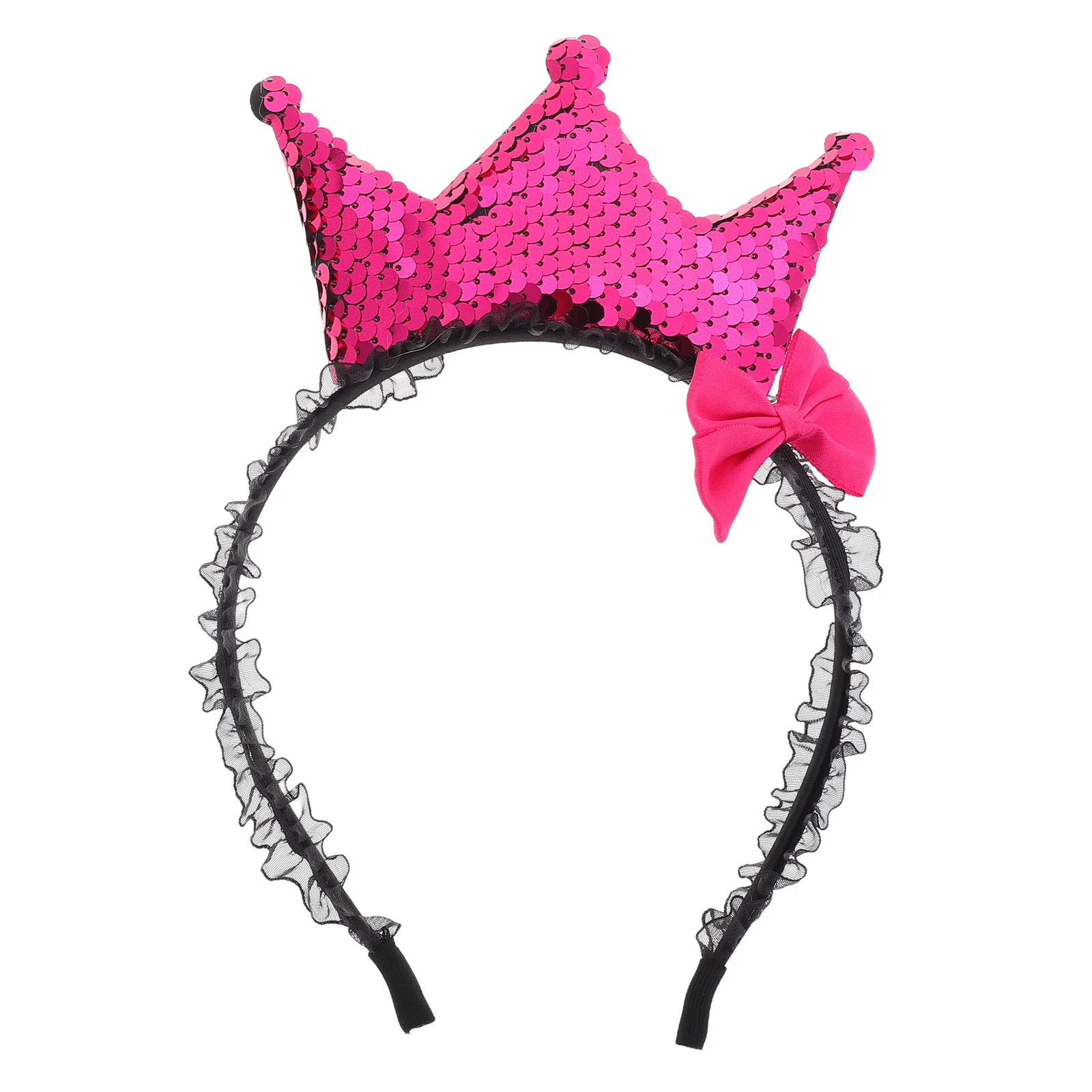 أنيقة عقال على شكل تاج Bowknot الدانتيل الأميرة تصميم مريح حفل زفاف الأحداث الخاصة إكسسوارات الشعر #4