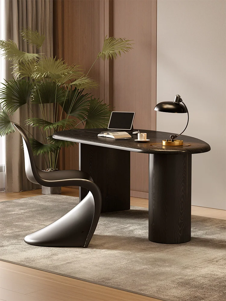Special-shaped high-end modern interior home furniture computer home furniture desk executive table and chair set