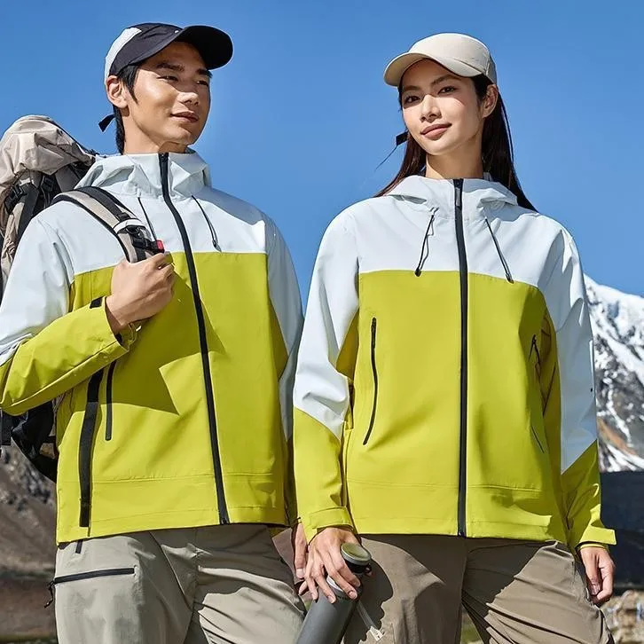 

2025 autumn and winter new jacket,hiking camping windbreaker,men and women's same jacket,lightweight hooded warm travel clothes