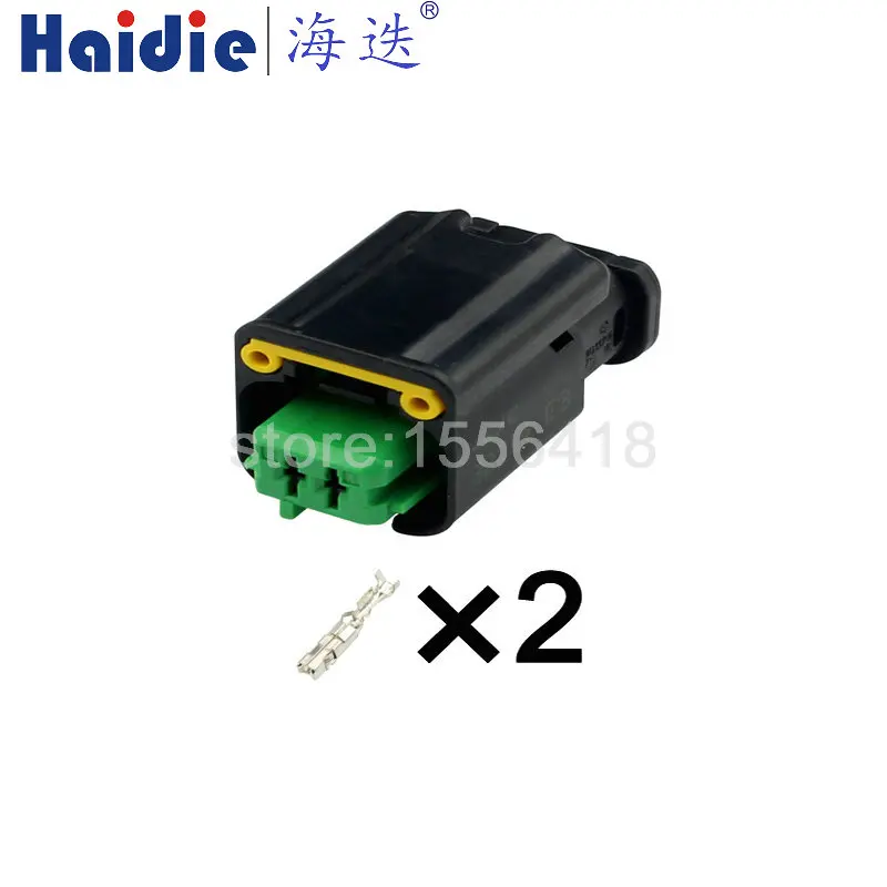 1-100 sets 2 Hole Way 3 Type 1801176-5 Automotive Sensor Connector Cable Socket