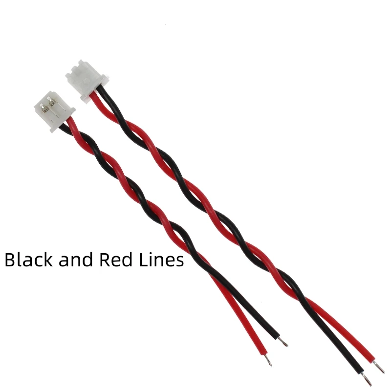 20PCS MX1.25MM 2P Single Head Battery Cable Plug Cable Twisted Wire Signal Cable