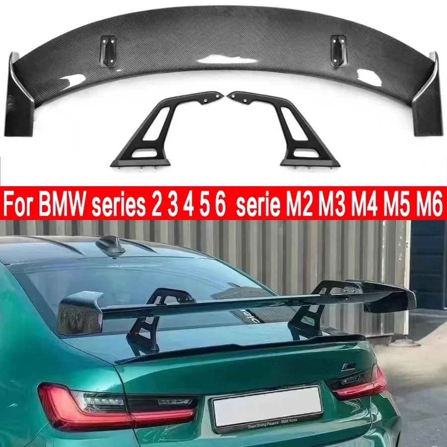 For BMW M3 F80 G80 M4 F82 G82 Carbon Fiber Tail fins Rear Trunk Spoiler Guide Wing Rear Wing Car Trunk Diverter Body Kit