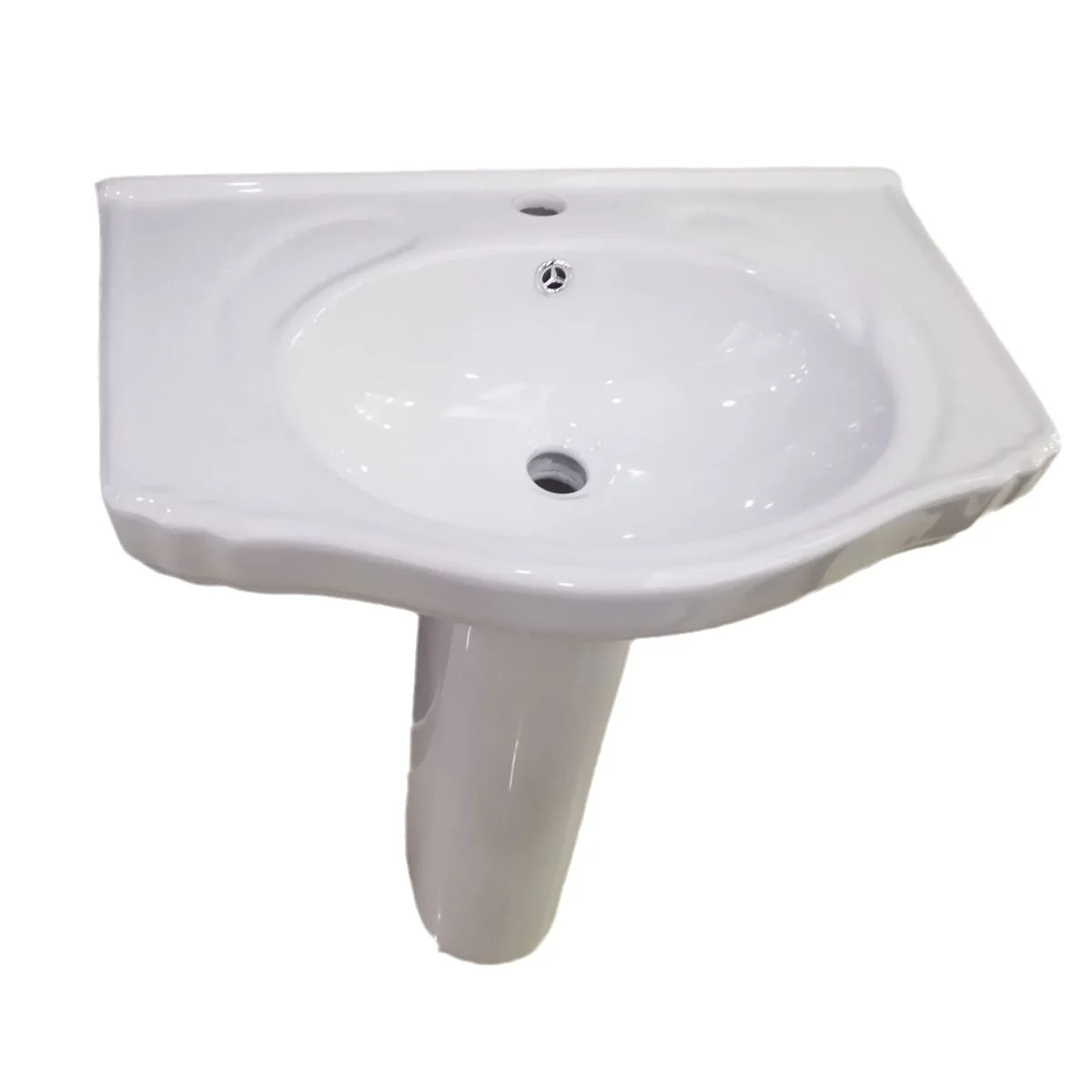 

Household column basin manufacturer, construction site engineering hotel, wash basin 60-plate ceramic basin single