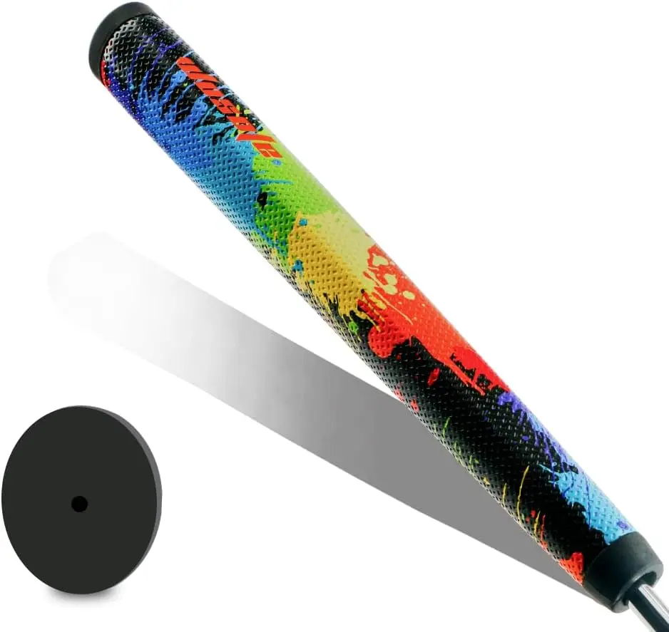 Women Midsize Golf Putter Grips Color, 2-Types with Different Materials and Lightweight Golf Grip Comfortable, Advanced Texture