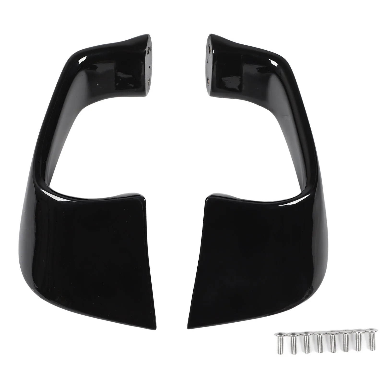 

2PCS Fixed Wing Spoiler Aerodynamic Motorcycle Winglet Fairing Wing Kit Side Wing Decoration for YZF R1 R6 Gloss Black