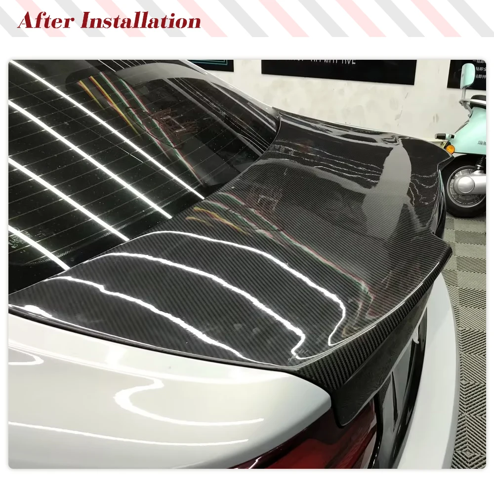 For BMW F22 F87 M2 M2C Coupe 2015-2020 Prepreg Dry Carbon Fiber Rear Trunk Cover Rear Bumper Trunk Lid Tail Spoiler Gate Cover