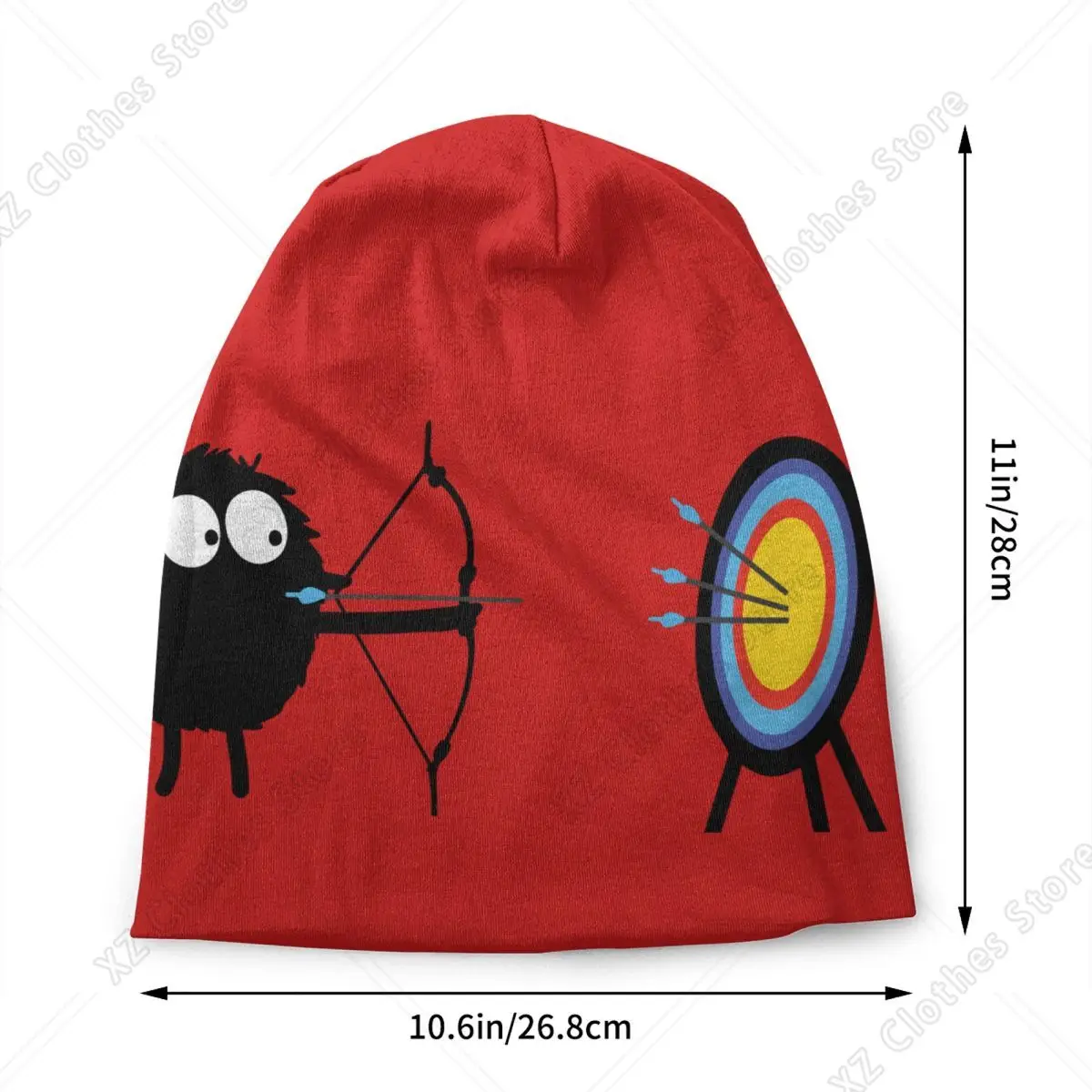 Archery Target Beanie Cap Unisex Winter Warm Bonnet Knit Hats Hip Hop Outdoor Ski Archer Bow Hunting Lover Skullies Beanies Caps