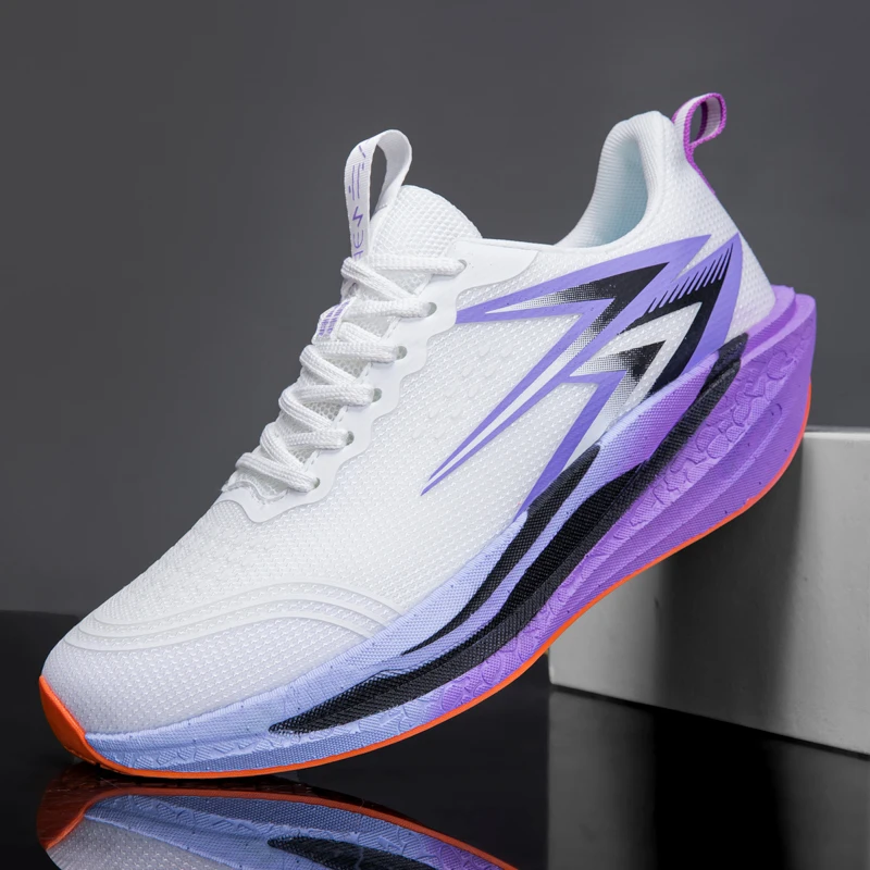 Men's sports shoes full length carbon board running shoes men's and women's marathon racing shock absorption track and field tra