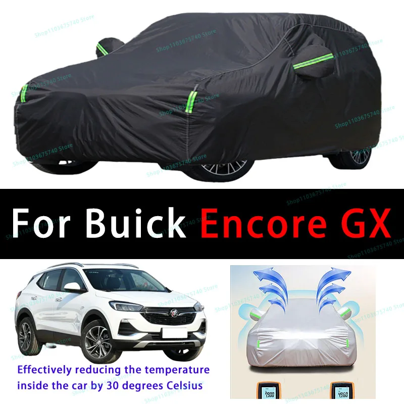 For Buick Encore GX Summer Full Car Covers Outdoor Sun uv Protection Dust Cooling Protective Auto Protective Cover