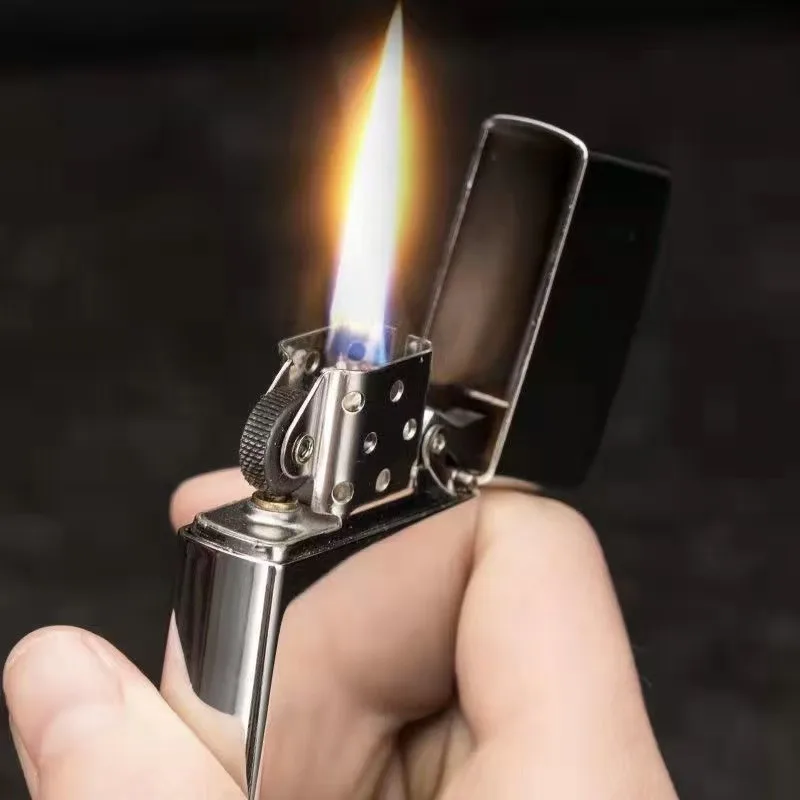 الجملة النفط خمر ولاعة البارافين المعدنية تصميم يندبروف طحن عجلة الكلاسيكية التدخين ملحق لأداة التدخين في الهواء الطلق #5