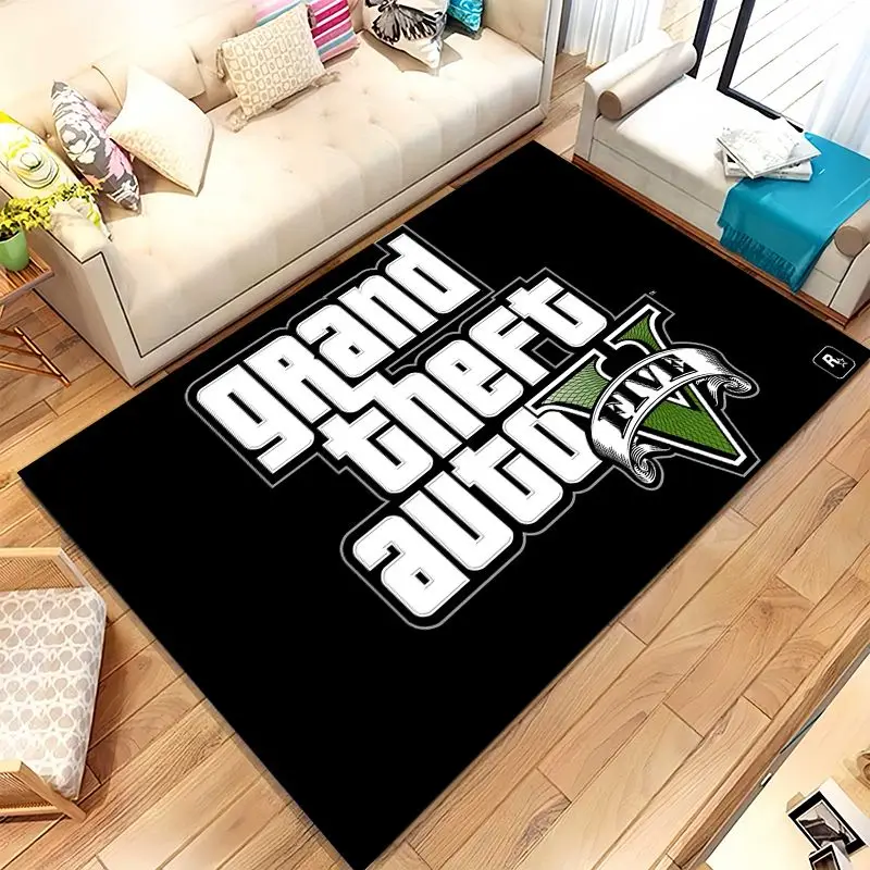 Game G-GTA San Andreas Soft Non-Slip Large Area Rug for Living Room,Bedroom Playroom Carpet Mat for Sofa,Home Decor Gift