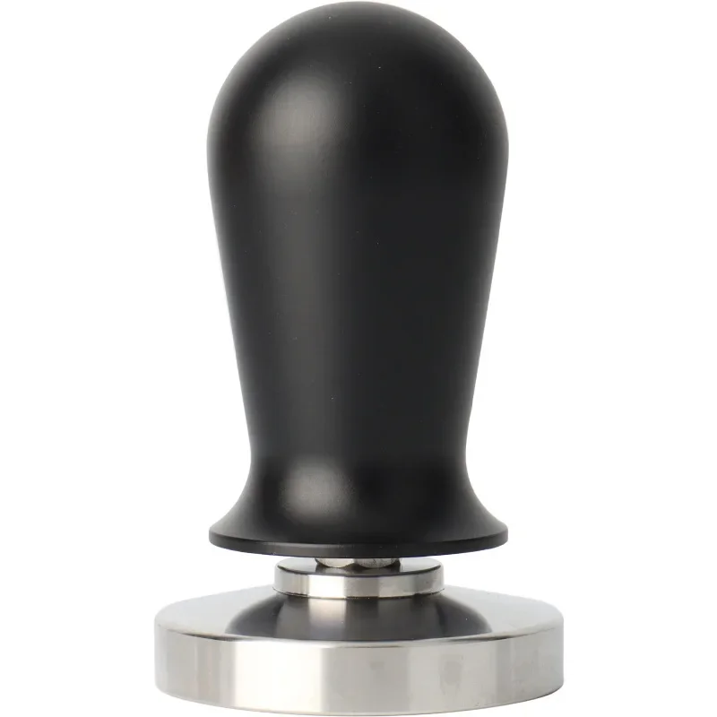 

51/53/58mm Calibrated Espresso Tamper, Calibrated Coffee Tamper with Spring Aluminum Handle Stainless Steel Flat Base