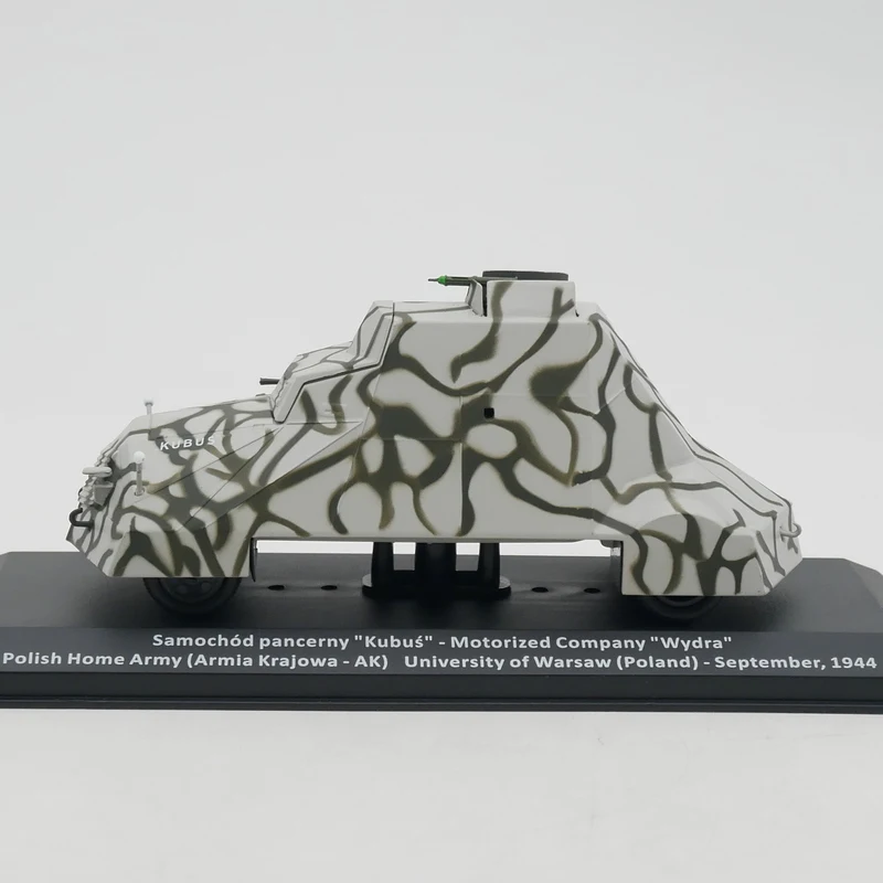 Diecast Ixo 1:43 Scale Kubus World War II Polish Armored Vehicle Alloy Tank Military Model Collectible Toy Gift Souvenir Display - Image 2