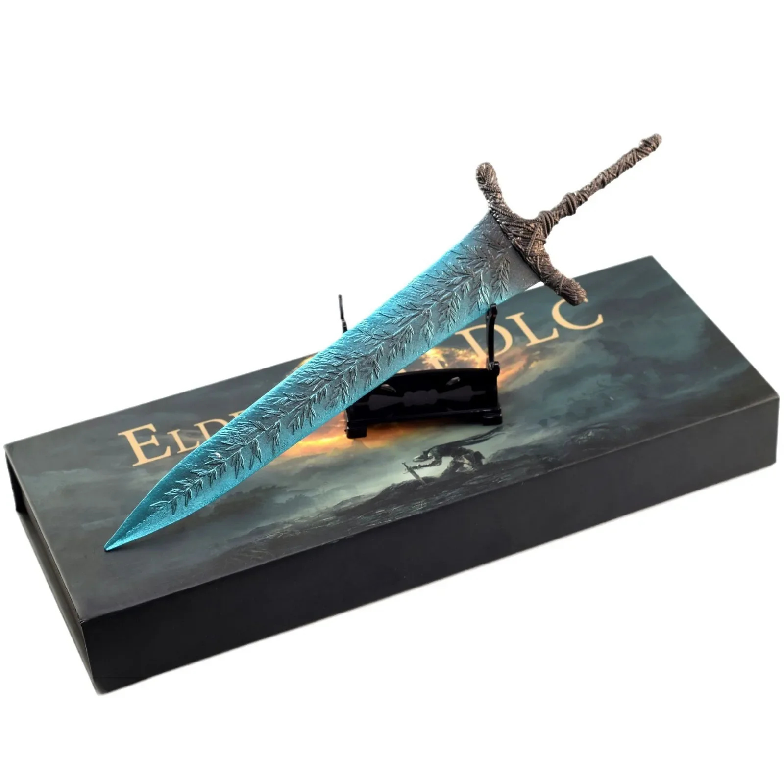 30cm Dark Moon Greatsword Gifts Box Weapon Model All Metal Crafts Ornaments Gifts Collections Eldenn Game Peripherals