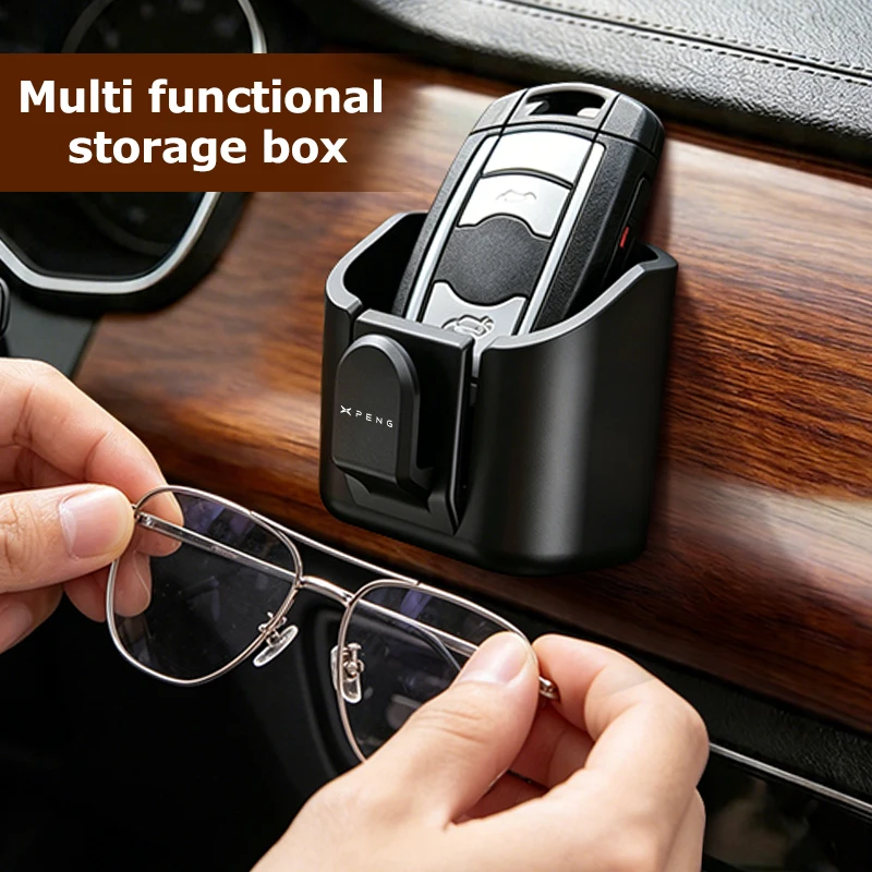 Mini Car Remote Key Storage Box Dashboard Hang Organizer Holder For Xiaopeng Xpeng G6 G7 G9 X9 P7 P7i P5 MONA M03 G3 G3i N5