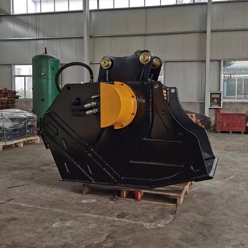 Machinary Attachment  Crusher Crushing Bucket Heavy Duty Construction Machine Attachment Waste Crushing Bucket for Sale