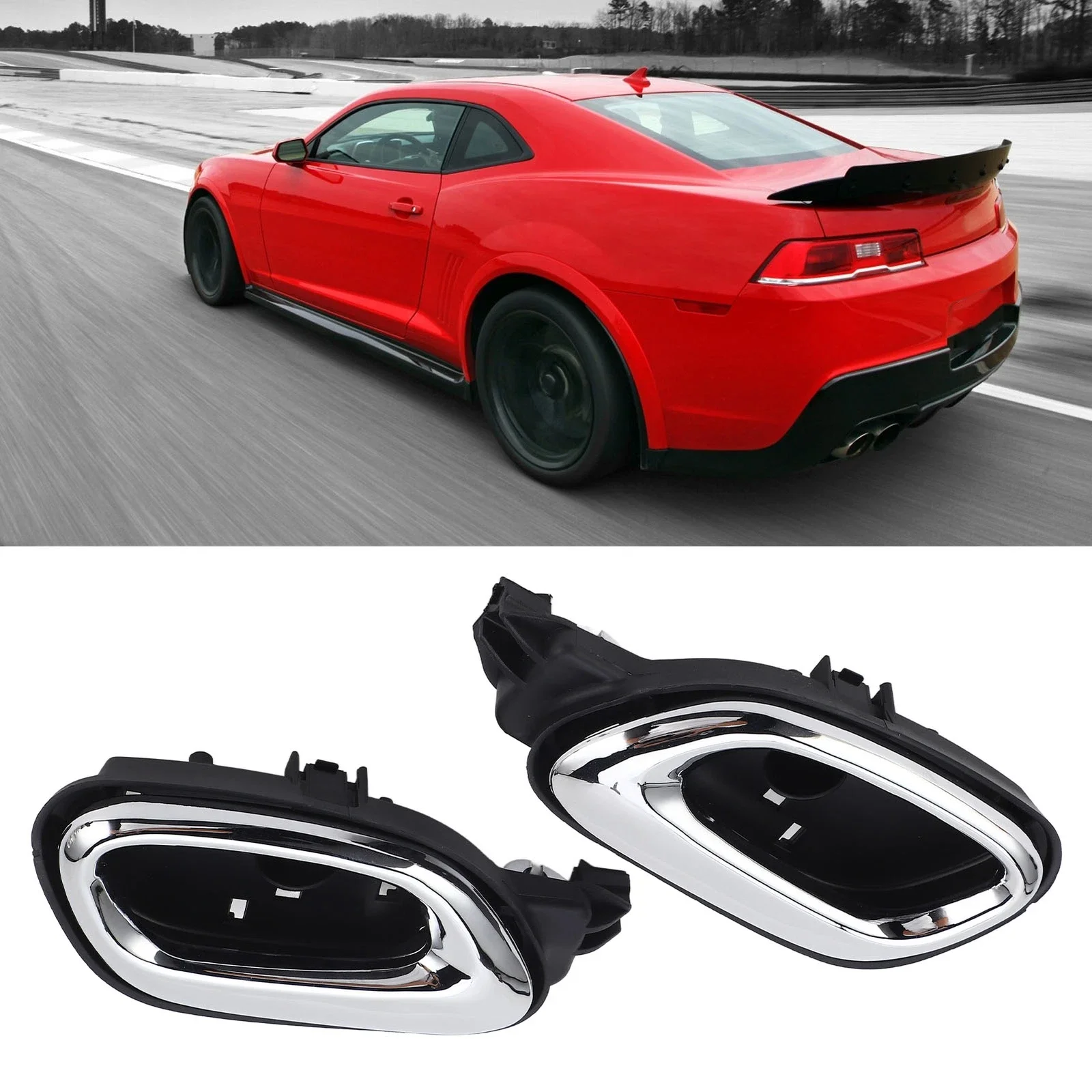 

Front Right/Left Passenger Side Door Inside Open Handle Fit For Chevy Camaro 2010-2015 12424725 13434615