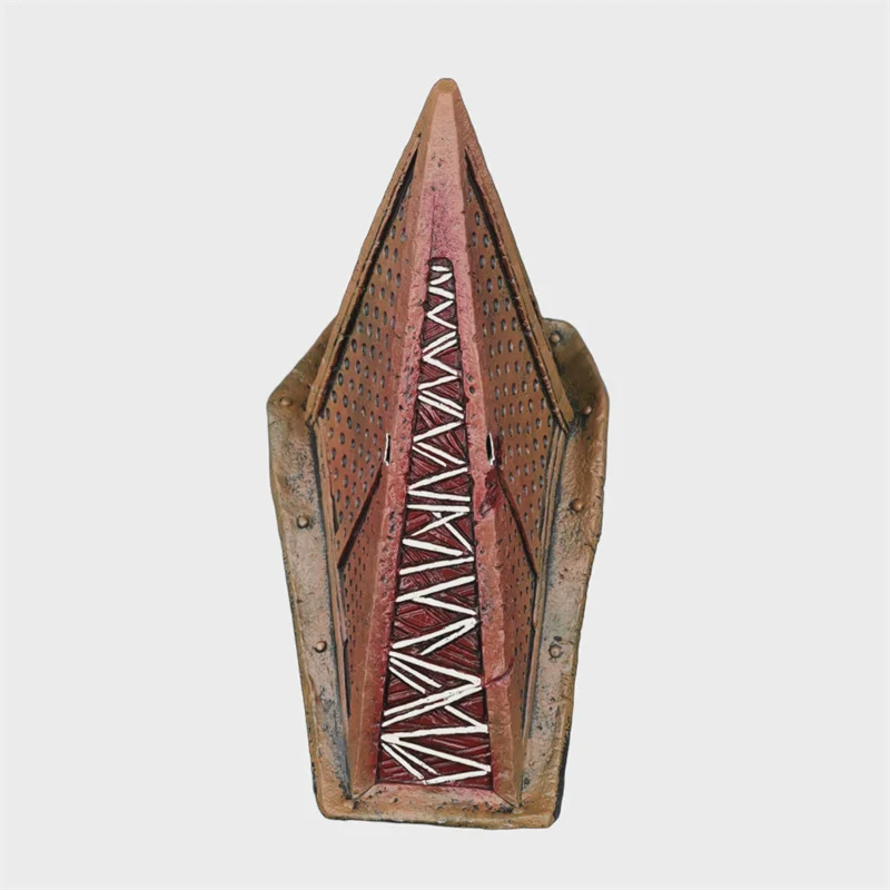 Game Return To Silent Hill Red Pyramid Cosplay Mask Full Face Head Horror Triangle Helmet Headgear Halloween Masquerade Carnival