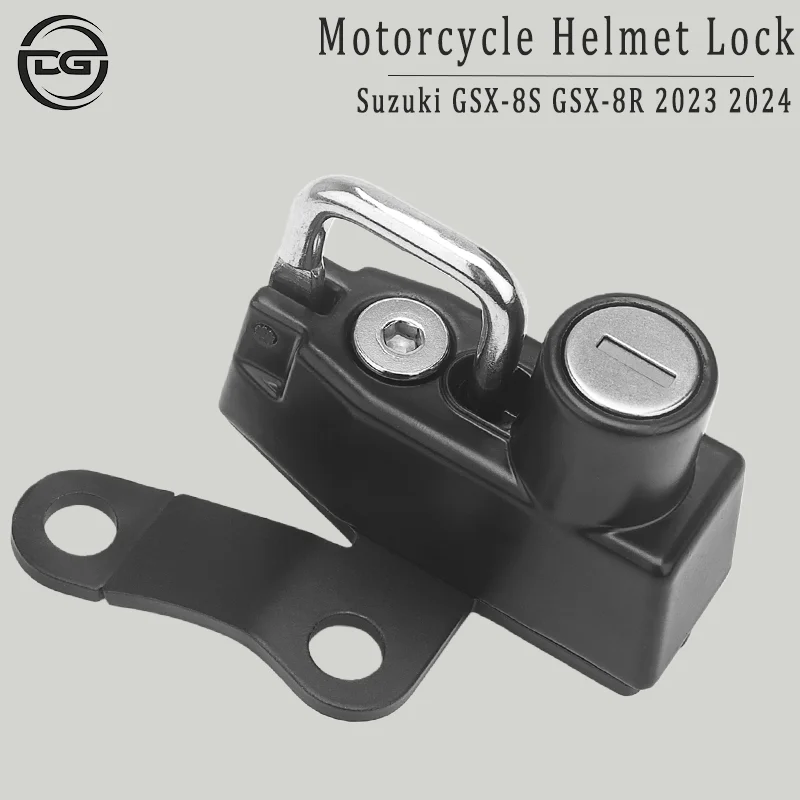 

Helmet Lock for Suzuki GSX-8S GSX-8R 2023-2024 Motorcycles, GSX8S GSX8R 23 24 Helmet Lock Mounting Hook (Includes 2 Keys)