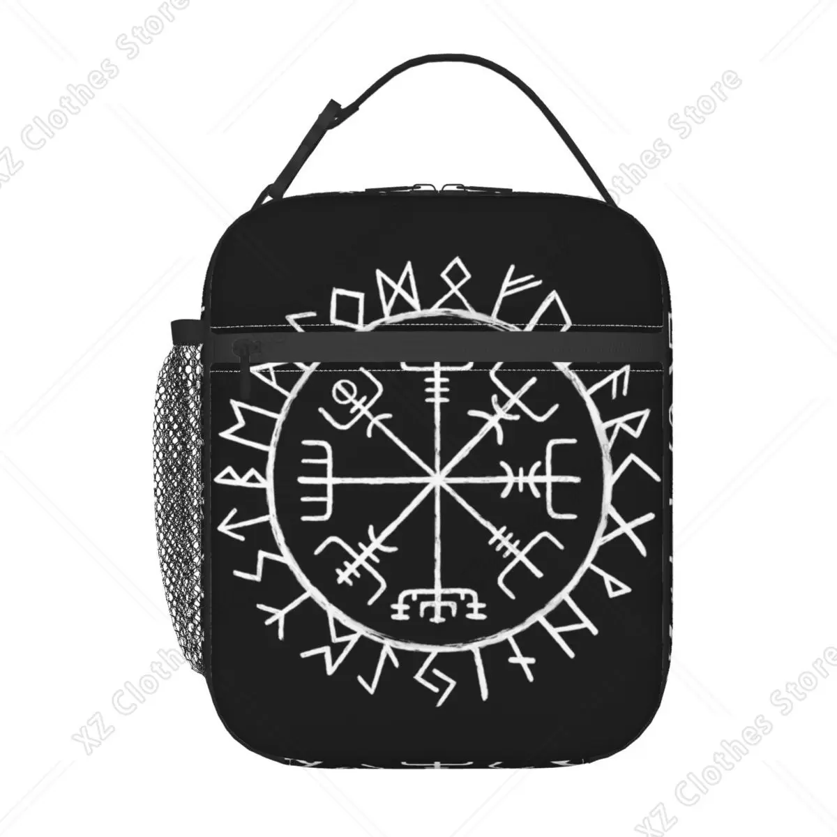 Nordic Mythology Rune Circle Poster Insulated Lunch Bag for Women Leakproof Cooler Thermal Lunch Box Office Picnic Travel