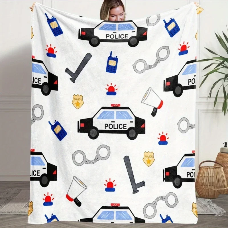 Thin Blanket Cute Dalmatian Puppy Throw Blanket Spotted Dog Playful Cartoon Print Soft Warm Flannel Sofa Bed Blanket Nursery