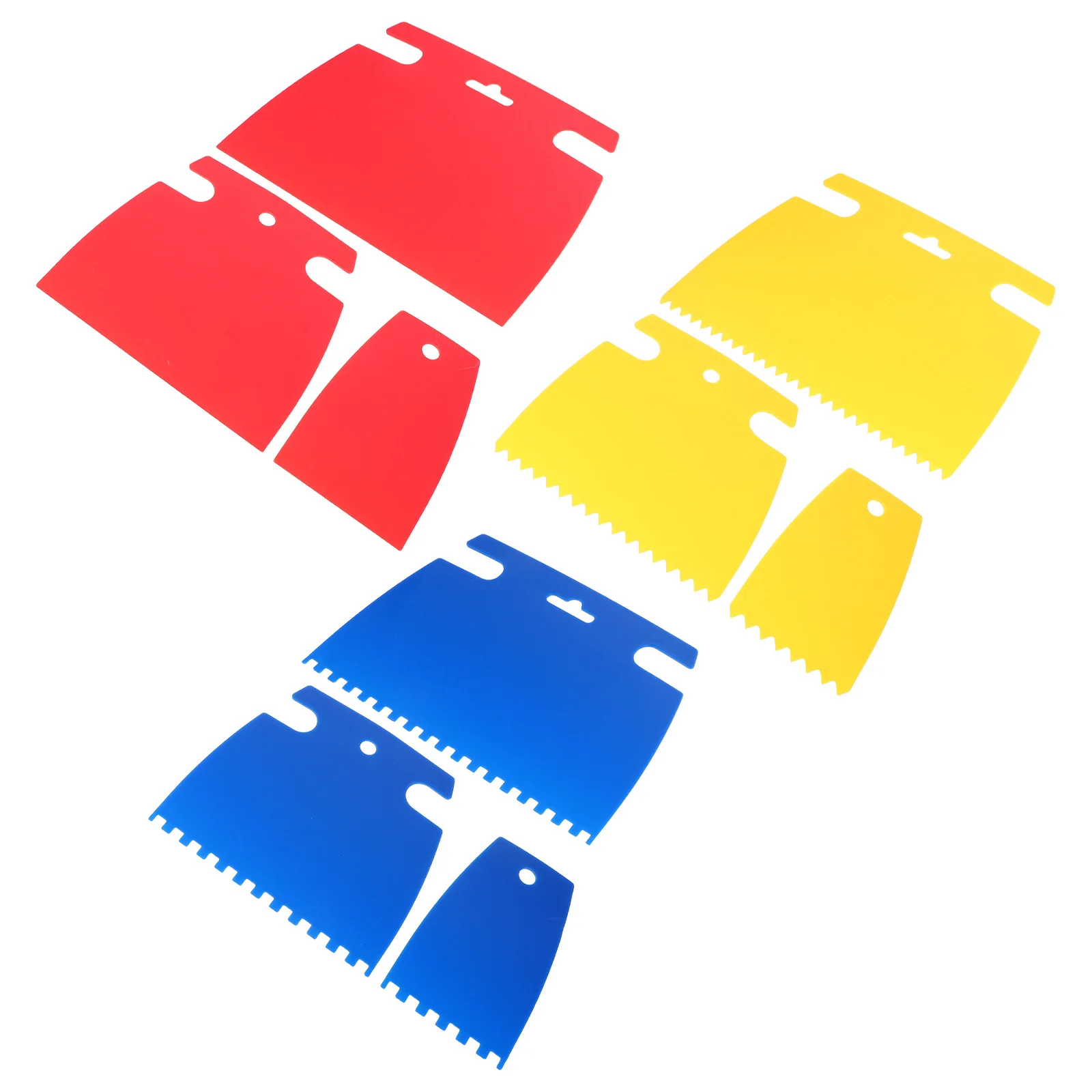 

9pcs Plastic Paint Scraper Kit Artistic Diy Texture Tools For Wall Plaster Oil Painting Graffiti Removal Craft Projects Fine