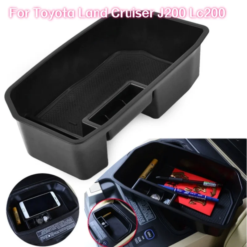 Car Armrest Storage Box Center Console Organizer For Toyota Land Cruiser J200 Lc200 For Lexus Lx570 2008-2022