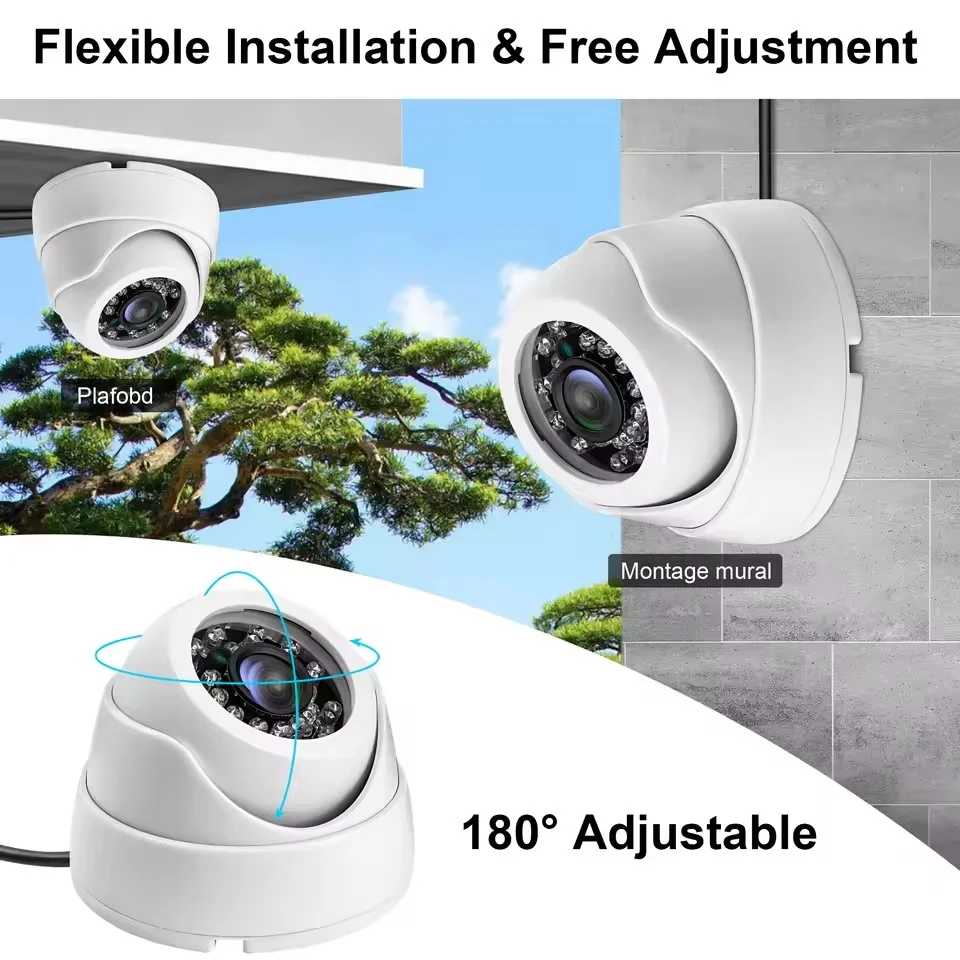 ELP High Speed 30fps 1MP Dome Camera IR CUT Infrared Night Vision 24PCS IR LED Security CCTV Camera Outdoor Waterproof Webcam